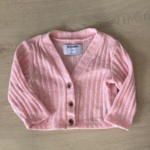 Old Navy Light Pink Toddler Cardigan 12-18m EUC